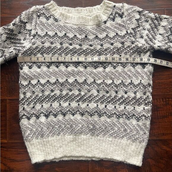 Loft Women’s Sweater Wool Alpaca Sweater Fair Isle Nordic Print - Picture 6 of 9